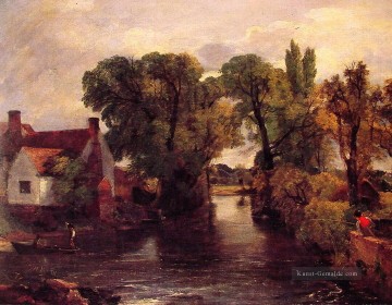  landschaft - The Mill Strom Romantische Landschaft John Constable